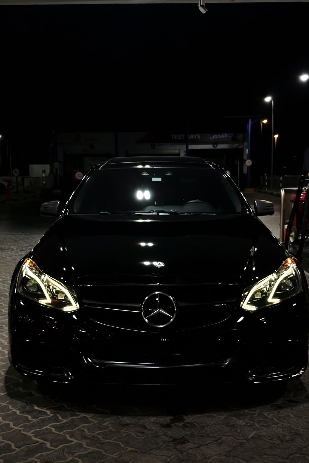 Black Mercedes Benz AMG E63 S 2015